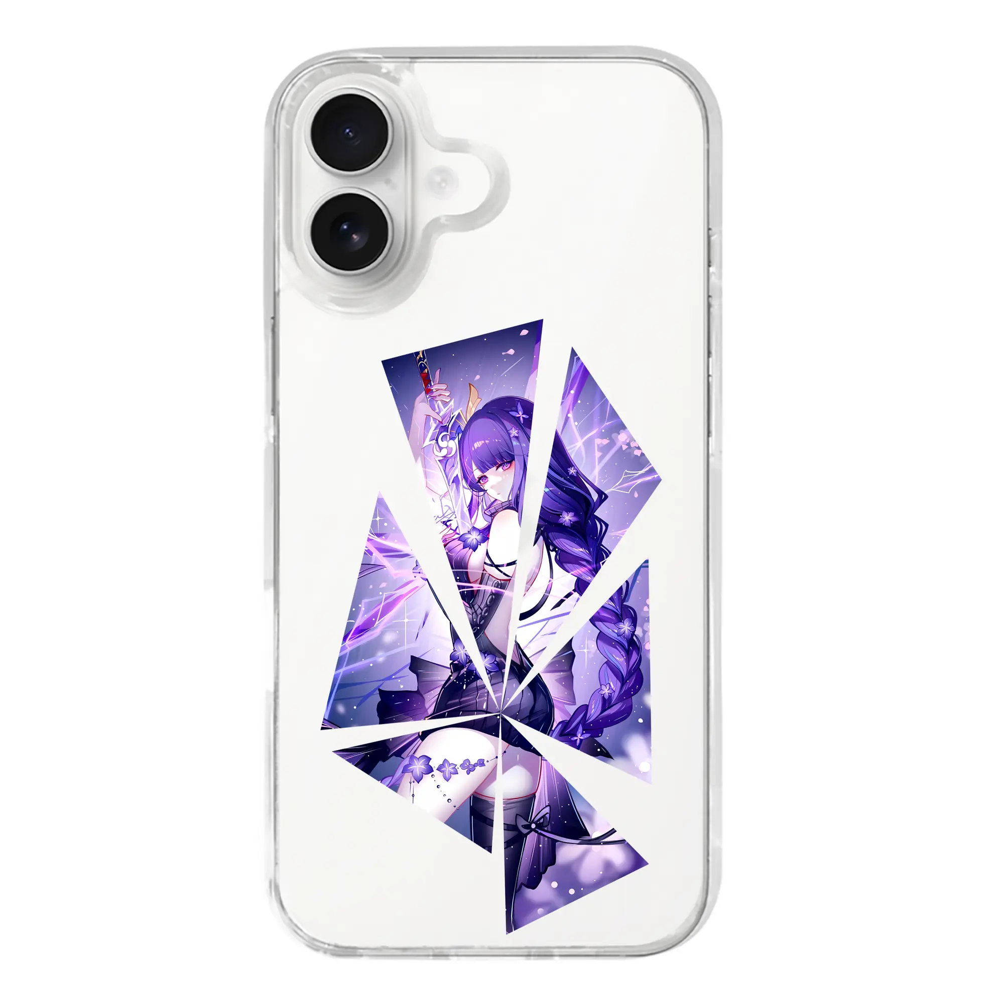 原 神 グッズ 雷電将軍 - iPhone 17シリーズ 透明スマホケース – 薄型・耐衝撃・精密フィット保護カバー